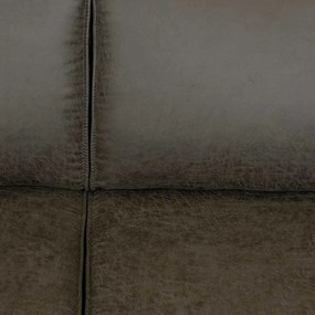 Loungebank - Shuffle - links - lederlook Missouri antraciet 02