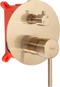 Inbouw badmengkraan Rea Lungo Gold Brush + BOX