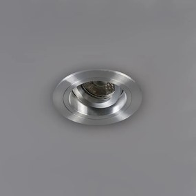 Set van 6 Inbouwspot rond aluminium draai- en kantelbaar - Chuck