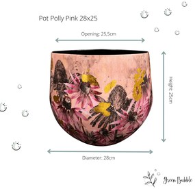 Designed by Lammie Pot Polly roze