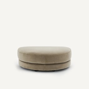 Modulaire voetensteun in stonewashed fluweel, TIBERIO