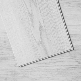 VEVOR Vloeren, Vinyl Vloertegels 1220 x 185 mm, 10 Stuks, 5,5 mm Dik, In elkaar grijpend, Lichtgrijze Houtkleur, Doe-het-zelf Vloeren voor Keuken, Eetkamer, Slaapkamer en Badkamer