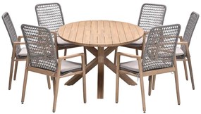 Garden Impressions Luando tuinset 7-delig - Tamako tuintafel ovaal 220x115 cm