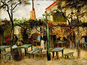 Kunstdruk Café Terrace on Montmartre (La Guinguette) - Vincent van Gogh, (40 x 30 cm)