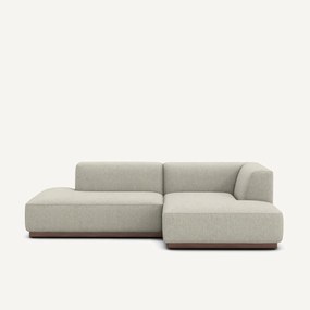 XL rechte hoekbank in tweed, JACOPO