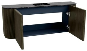 Mondiaz Joya DLux 105cm toiletmeubel ronding links/rechts shadow met wastafel faye midden 1 kraangat lava