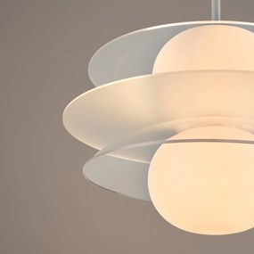 Hanglamp van plexiglas en opalineglas, Okara