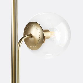 Staande lamp in messing en glas, Moricio