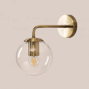 Boyi Metalen Wandlamp Met Glazen Bol Goud - Sklum