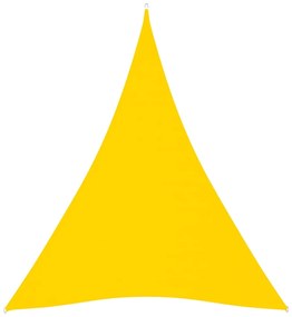 vidaXL Zonnescherm driehoekig 5x6x6 m oxford stof geel
