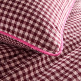 Kussensloop voor kinderbed, katoenen flanel, geruit, VICHY FLANELLE
