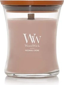 WoodWick geurkaars - Medium Hourglass - Patchouli Crème