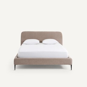 Fluwelen bed met bedbodem, Oscar design E. Gallina