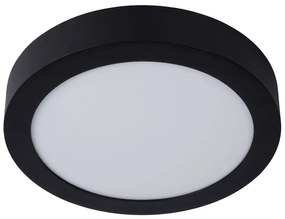 Lucide Brice ronde plafondlamp 24cm 15W zwart