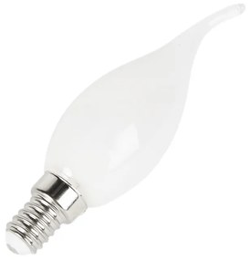 Set van 5 E14 dimbare LED filament tipkaarslampen F35 mat 3W