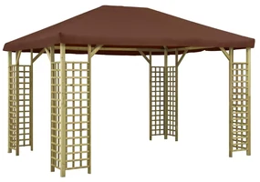 vidaXL Prieel 4x3 m bruin