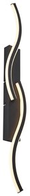 LED Design wandlamp zwart 3-staps dimbaar 2-lichts - Bummy Design Binnenverlichting Lamp
