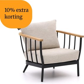 + 10% kassakorting | Lounge tuinstoel | Apple Bee Condor | Textileen | Natural Teak/Taupe/Zwart | Kees Smit Tuinmeubelen