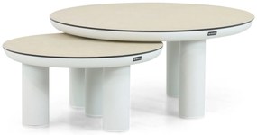 Hoek loungeset 5 personen Aluminium Wit  Lifestyle Garden Furniture Harmonic