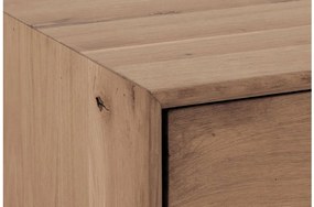 Goossens Salontafel Effect rechthoekig, hout eiken donkergrijs, stijlvol landelijk, 140 x 30 x 75 cm