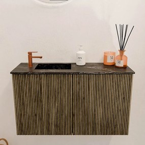 Mondiaz Joya DLux 70cm toiletmeubel dusk met wastafel faye links 1 kraangat lava