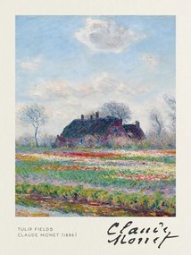 Kunstreproductie Tulip Fields - Claude Monet, (30 x 40 cm)