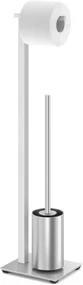 Tweedekans ZACK Carvo Toiletbutler 15x18x71,5cm geborsteld RVS 05793