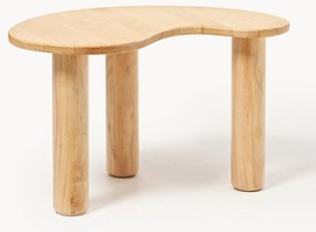 Salontafel Luppa van rubberhout in organisch vorm