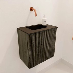 Mondiaz Joya 40cm toiletmeubel shadow met wastafel faye midden zonder kraangat urban