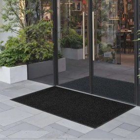 VEVOR Dirt Trapper Mat, 1524 x 914 mm, binnen- en buitendeurmat, PVC-achterkant, wasbaar entreemat voor gang, balkon, garage, gestreept, grijs