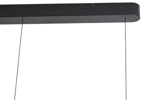Hanglamp zwart met mokka incl. LED 3-staps dimbaar 3-lichts easylift - Witch