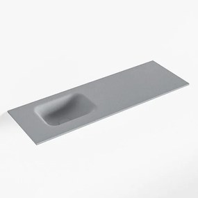 Mondiaz LEX Fontein - 90x30x0.9cm - wasbak Links - zonder kraangaten - voor toiletmeubel - Solid surface - Plata F51117Plata