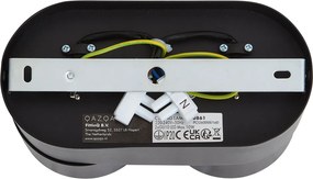Moderne opbouwspot zwart met brons GU10 50mm 2-lichts kantelbaar - Echo