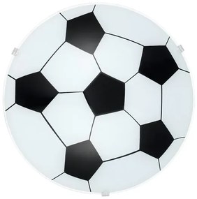 EGLO 87284 Plafondlamp Voetbal zwart-wit