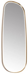 Badkamerspiegel rosé goud incl. LED en touch dimmer - Geraldien