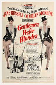 Kunstreproductie Gentlemen Prefer Blondes / Marilyn Monroe (Retro Movie), (26.7 x 40 cm)