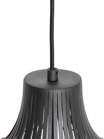 Moderne hanglamp zwart 38 cm - Saffira