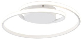 Design plafonnière wit incl. LED 3-staps dimbaar - Krula Design rond Binnenverlichting Lamp