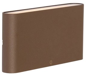 Moderne buiten wandlamp roestbruin 17,5 cm incl. LED IP65 - Batt