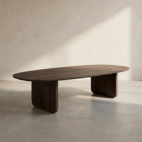 Organische Salontafel Bruin - 120 X 70cm.