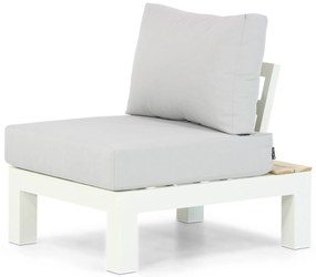 Loungeset 6 personen Aluminium/teak Wit Lifestyle Garden Furniture Ravalla