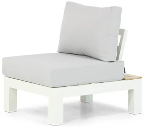 Loungeset 6 personen Aluminium/teak Wit Lifestyle Garden Furniture Ravalla/Seaside