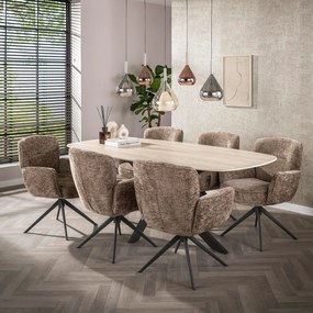 Eetkamerstoel Draaibaar Champagne