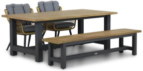 Picknick Set 4 personen 200 cm Wicker/Aluminium/Aluminium/wicker Taupe Coco Azzano/San