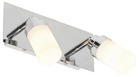 Moderne badkamer Spot / Opbouwspot / Plafondspot staal 2-lichts IP44 - Japie Modern G9 IP44 Lamp