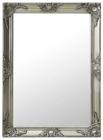 vidaXL Wandspiegel barok stijl 60x80 cm zilverkleurig