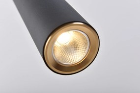 Saniclear Tube set van 2 mat zwarte hanglampen LED 30 + 40cm incl. lichtbron