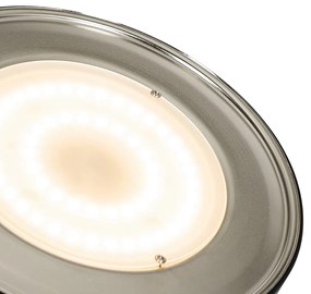 Vloerlamp brons incl. LED en dimmer met leeslamp - Kelso Retro Binnenverlichting Lamp