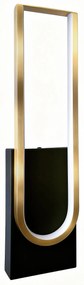 Wandlamp LED APP1782-W Brush Gold/Black