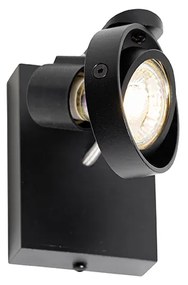 Moderne plafondSpot / Opbouwspot / Plafondspot zwart draai- en kantelbaar GU10 50mm - Master Modern GU10 vierkant Binnenverlichting Lamp